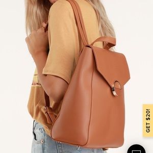 Tan cute backpack